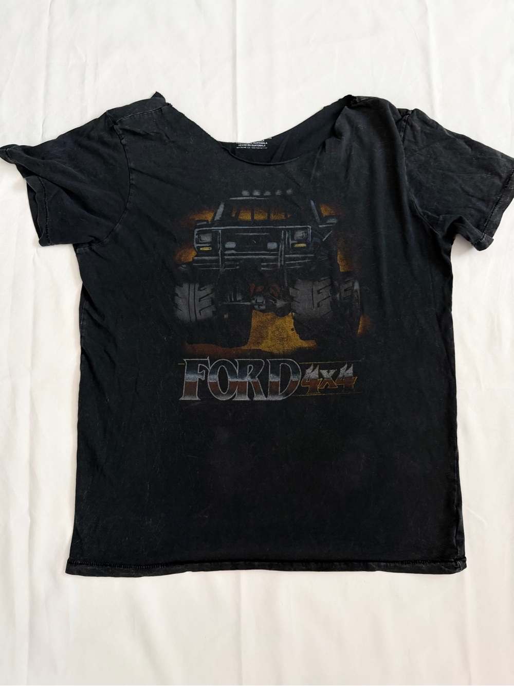 American Eagle Outfitters Ford 4x4 Black Wash Mens Graphic T-Shirt Sz M T097